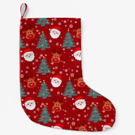 Calcetín Navideño Pequeño Navidades de Santa Reindeer | Vacaciones de Navida