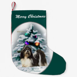 Calcetín Navideño Pequeño Navidades de Shih Tzu