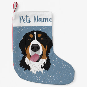 Calcetín Navideño Pequeño Navidades de vacaciones Perro de montaña Bernese