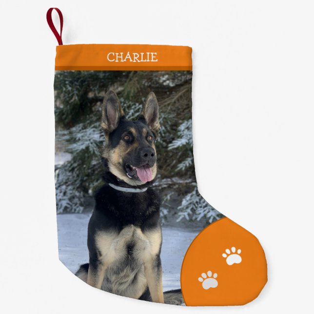 Calcetín Navideño Pequeño Navidades de vacaciones Personalizado Mascota Nara (Anverso)