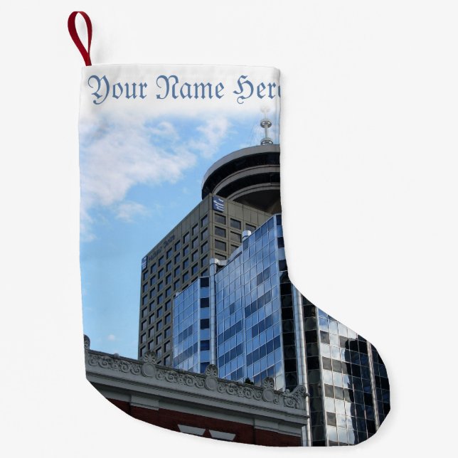 Calcetín Navideño Pequeño Navidades de Vancouver Stocking Vancouver (Anverso)