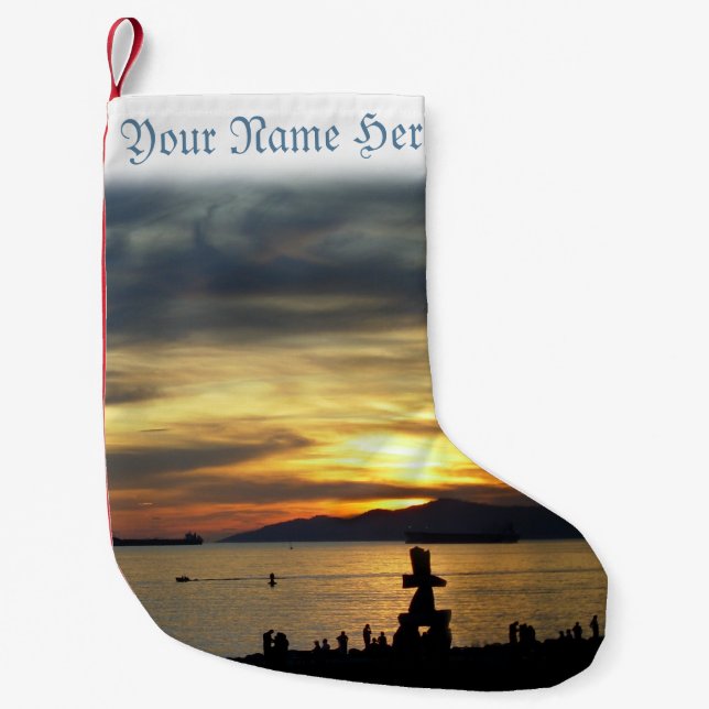 Calcetín Navideño Pequeño Navidades de Vancouver Stocking Vancouver (Anverso)