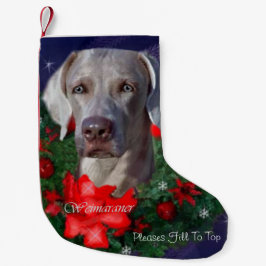 Calcetín Navideño Pequeño Navidades de Weimaraner
