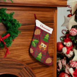 Calcetín Navideño Pequeño Navidades de Woodland haciendo cola