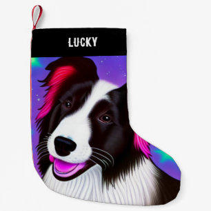 Calcetín Navideño Pequeño NAVIDADES del PERRO con nombre.