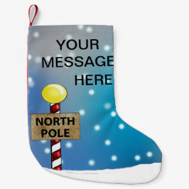 Calcetín Navideño Pequeño Navidades del Polo Norte