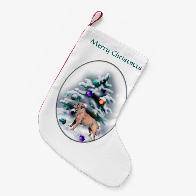 Calcetín Navideño Pequeño Navidades del Territorio Fronterizo (Frente (Colgado))