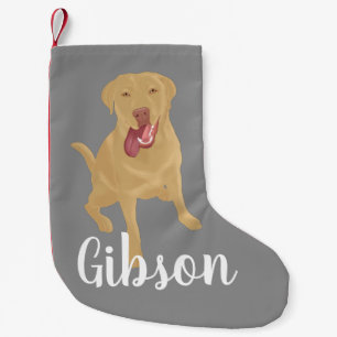 Calcetín Navideño Pequeño Navidades Dudley Labrador Pequeños Navidades reacc