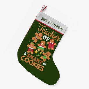 Calcetín Navideño Pequeño navidades festivos Maestros cookies inteligentes a
