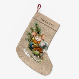 Calcetín Navideño Pequeño Navidades festivos País ratones Festividad Añadir 