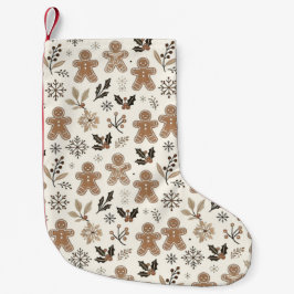 Calcetín Navideño Pequeño Navidades Gingerbread Cookies