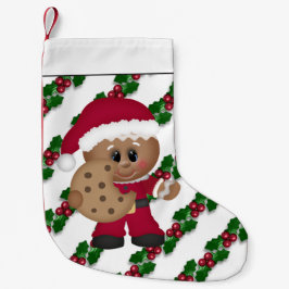 Calcetín Navideño Pequeño Navidades Gingerbread Galletas de vacaciones