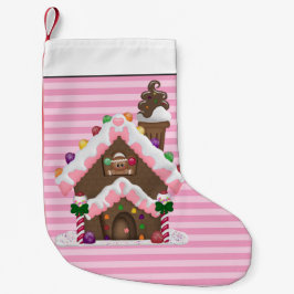 Calcetín Navideño Pequeño Navidades Gingerbread personalizado de vacaciones