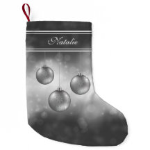 Navidades Gris Plateados Baudibles Con Nombre Pers