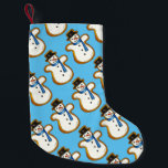 Calcetín Navideño Pequeño Navidades Hanukkah Winter Snowman Holiday Cookie<br><div class="desc">El Holiday stocking cuenta con un ilustracion original de marca de una galleta de azúcar en forma de nieve. ¡Ideal para los Navidades o para la decoración de Hanukkah! Este diseño también está disponible en otros productos. ¿No ves lo que estás buscando? ¿Necesita ayuda con la personalización? Contacte con Rebecca...</div>