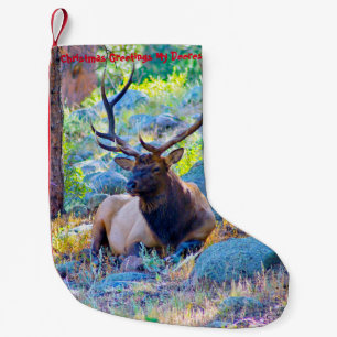 Calcetín Navideño Pequeño Navidades levantando mi antiguo Deerest