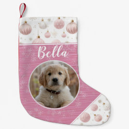 Calcetín Navideño Pequeño Navidades Mascotas Navidades rosados se levantan