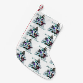 Calcetín Navideño Pequeño Navidades Meowy