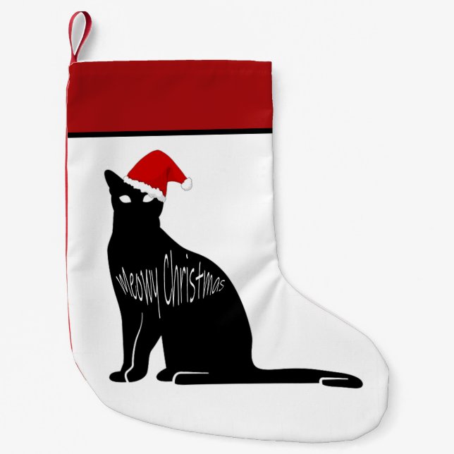 Calcetín Navideño Pequeño Navidades Meowy (Anverso)