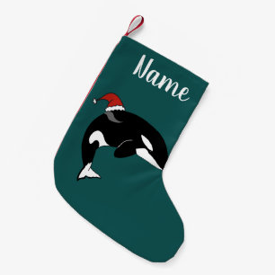 Calcetín Navideño Pequeño Navidades Orca Killer Whale