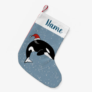 Calcetín Navideño Pequeño Navidades Orca Killer Whale