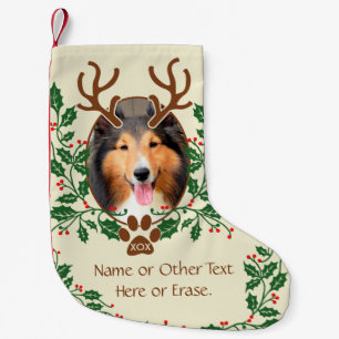Calcetín Navideño Pequeño Navidades para perros/gatos personalizan la foto