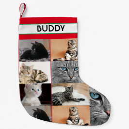 Calcetín Navideño Pequeño Navidades Personalizado Mascota Fotos Personalizad