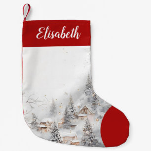 Calcetín Navideño Pequeño Navidades personalizados con vacaciones con nombre