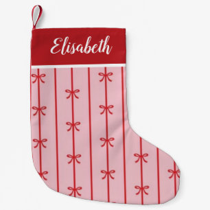 Calcetín Navideño Pequeño Navidades personalizados descansando con el nombre