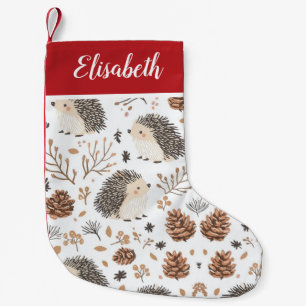 Calcetín Navideño Pequeño Navidades personalizados descansando con el nombre