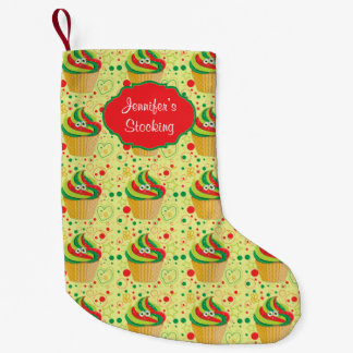 Calcetín Navideño Pequeño Navidades personalizados Xmas Divertido pastel
