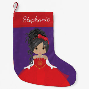 Calcetín Navideño Pequeño Navidades Princesas multiculturales alzándose