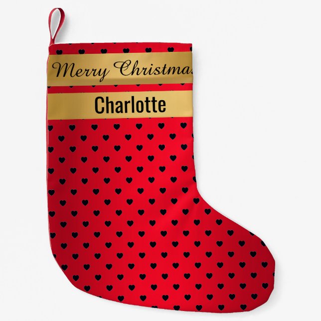 Calcetín Navideño Pequeño Navidades rojos de Santa Snowman reaccionando (Anverso)