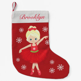 Calcetín Navideño Pequeño Navidades rubios personalizados Ballerina