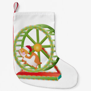 Calcetín Navideño Pequeño navidades santa hamster