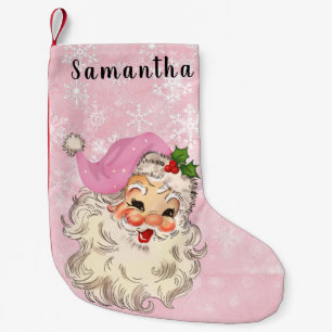 Calcetín Navideño Pequeño Navidades Santa Rosa