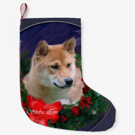 Calcetín Navideño Pequeño Navidades Shiba Inu