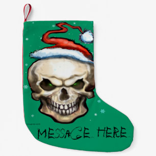 Calcetín Navideño Pequeño Navidades Skull