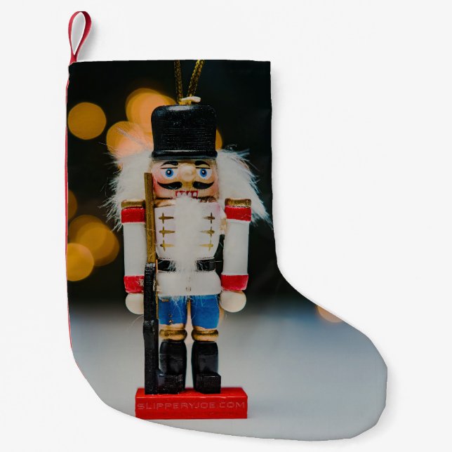Calcetín Navideño Pequeño Navidades SlipperyOrnamento figurio nutcracker de  (Anverso)
