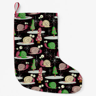 Calcetín Navideño Pequeño Navidades Snaily Snaily - Retro de mediados del si