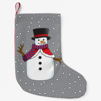 Calcetín Navideño Pequeño Navidades Snowman