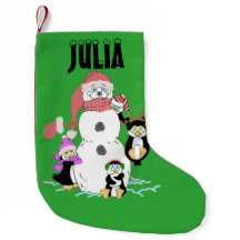 Navidades Snowman Y Penguins