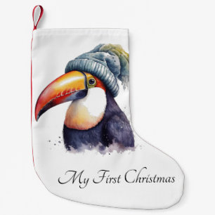 Calcetín Navideño Pequeño Navidades Toucan, personalizable