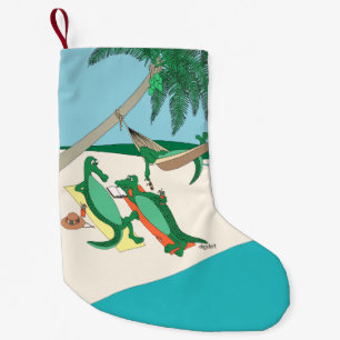 Calcetín Navideño Pequeño Navidades tropicales de Gator