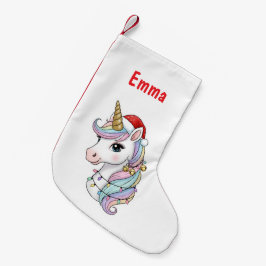 Calcetín Navideño Pequeño Navidades Unicorn Stocking