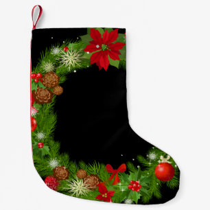 Calcetín Navideño Pequeño Navidades Wreath Navidades haciendo un alto