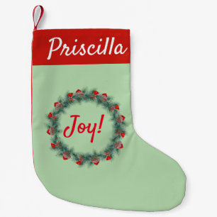 Calcetín Navideño Pequeño Navidades Wreath Stocking