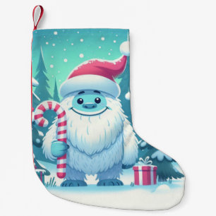 Calcetín Navideño Pequeño Navidades/yeti de invierno