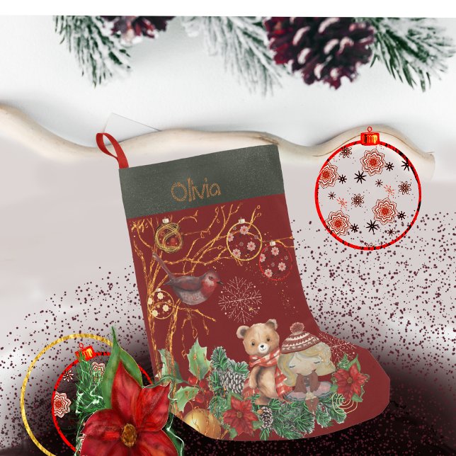 Calcetín Navideño Pequeño Niños (Subido por el creador)