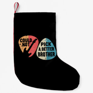 Calcetín Navideño Pequeño No Pudo Elegir Una Mejor Camiseta De Guitarra Herm